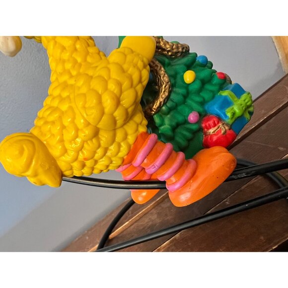 Vintage 1998 Sesame Street Big Bird W Christmas Tree Hanging Ornament Xmas Decor - Picture 6 of 9
